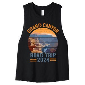 Grand Canyon National Park Road Trip 2024 Family Vacation Women's Racerback Cropped Tank