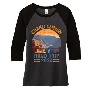 Grand Canyon National Park Road Trip 2024 Family Vacation Women's Tri-Blend 3/4-Sleeve Raglan Shirt