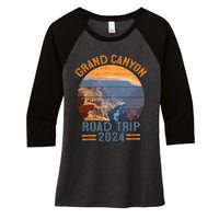 Grand Canyon National Park Road Trip 2024 Family Vacation Women's Tri-Blend 3/4-Sleeve Raglan Shirt