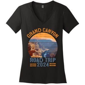 Grand Canyon National Park Road Trip 2024 Family Vacation Women's V-Neck T-Shirt