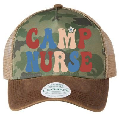 Groovy Camp Nurse 4th Of July Usa America Patriotic American Gift Legacy Tie Dye Trucker Hat