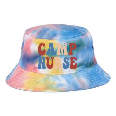 Groovy Camp Nurse 4th Of July Usa America Patriotic American Gift Tie Dye Newport Bucket Hat