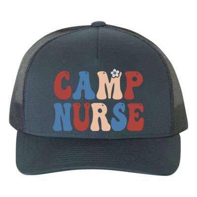 Groovy Camp Nurse 4th Of July Usa America Patriotic American Gift Yupoong Adult 5-Panel Trucker Hat