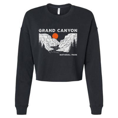 Grand Canyon National Park Arizona Vintage Cropped Pullover Crew