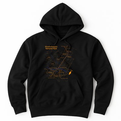 Grand Canyon National Park Trail Map Hiking Love Hoodie