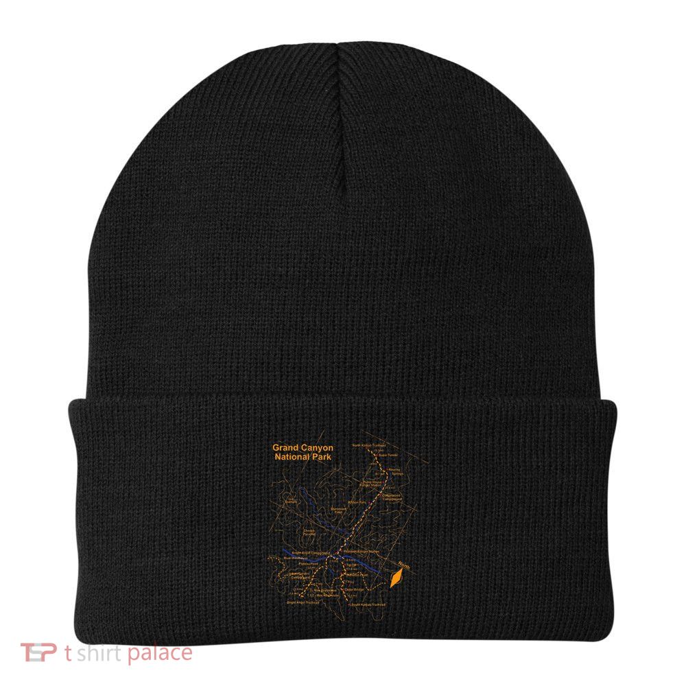 Grand Canyon National Park Trail Map Hiking Love Beanie