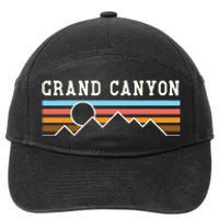 Grand Canyon National Park Retro Camping Hiking 7-Panel Snapback Hat