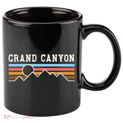 Grand Canyon National Park Retro Camping Hiking 11oz C Handle Ceramic Mug