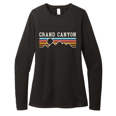 Grand Canyon National Park Retro Camping Hiking Womens CVC Long Sleeve Shirt