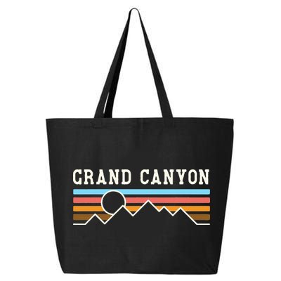 Grand Canyon National Park Retro Camping Hiking 25L Jumbo Tote