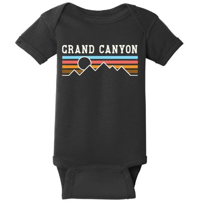 Grand Canyon National Park Retro Camping Hiking Baby Bodysuit