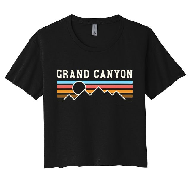 Grand Canyon National Park Retro Camping Hiking Crop Top