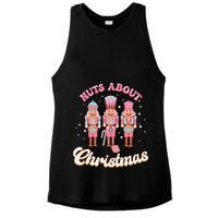 Groovy Cute Nuts About Christmas Funny Christmas Nutcracker Ladies PosiCharge Tri-Blend Wicking Tank