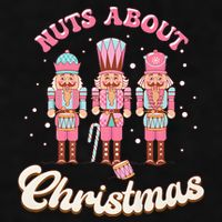 Groovy Cute Nuts About Christmas Funny Christmas Nutcracker Ladies PosiCharge Tri-Blend Wicking Tank