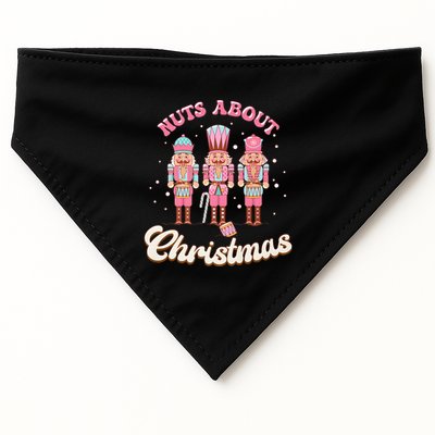 Groovy Cute Nuts About Christmas Funny Christmas Nutcracker USA-Made Doggie Bandana