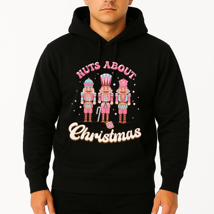 Groovy Cute Nuts About Christmas Funny Christmas Nutcracker Hoodie