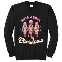 Groovy Cute Nuts About Christmas Funny Christmas Nutcracker Sweatshirt