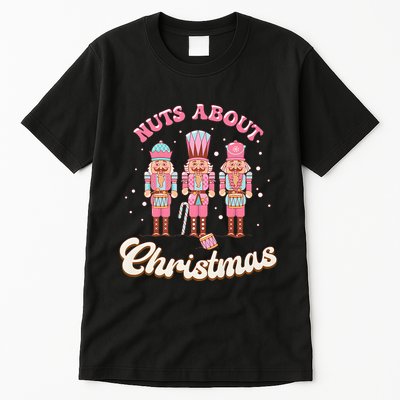 Groovy Cute Nuts About Christmas Funny Christmas Nutcracker Tall T-Shirt
