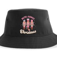Groovy Cute Nuts About Christmas Funny Christmas Nutcracker Sustainable Bucket Hat