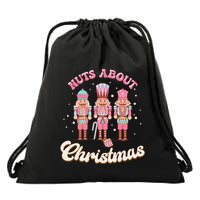 Groovy Cute Nuts About Christmas Funny Christmas Nutcracker Drawstring Bag