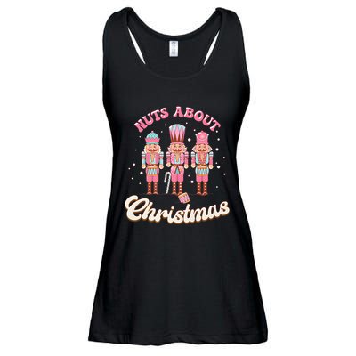 Groovy Cute Nuts About Christmas Funny Christmas Nutcracker Ladies Essential Flowy Tank