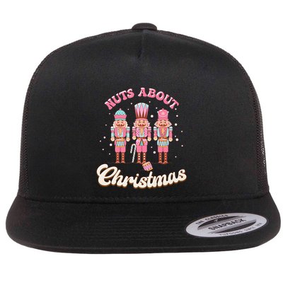 Groovy Cute Nuts About Christmas Funny Christmas Nutcracker Flatbill Hat