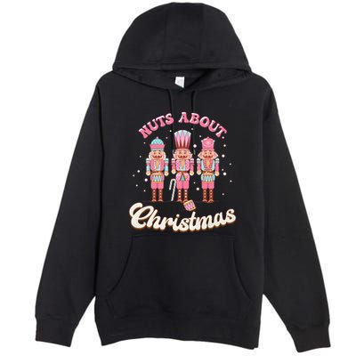 Groovy Cute Nuts About Christmas Funny Christmas Nutcracker Premium Pullover Hoodie