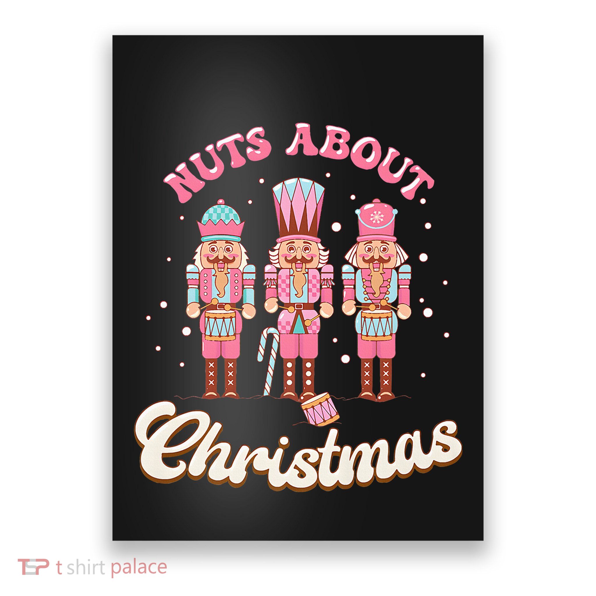 Groovy Cute Nuts About Christmas Funny Christmas Nutcracker Poster