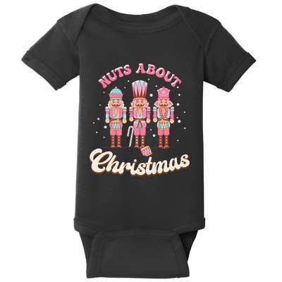 Groovy Cute Nuts About Christmas Funny Christmas Nutcracker Baby Bodysuit