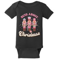Groovy Cute Nuts About Christmas Funny Christmas Nutcracker Baby Bodysuit