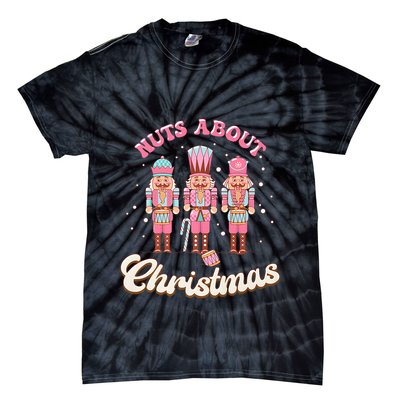 Groovy Cute Nuts About Christmas Funny Christmas Nutcracker Tie-Dye T-Shirt