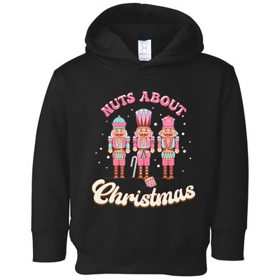 Groovy Cute Nuts About Christmas Funny Christmas Nutcracker Toddler Hoodie