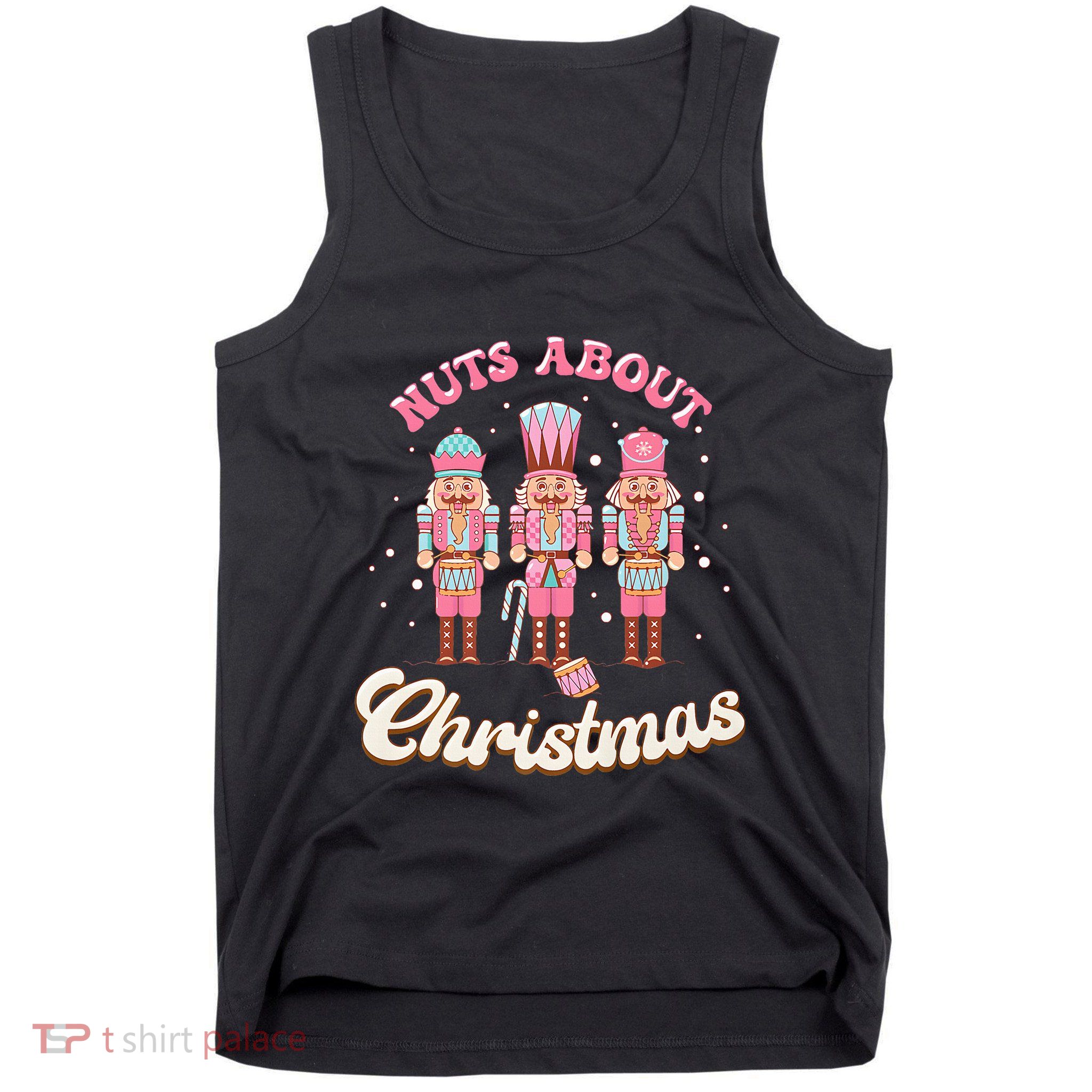 Groovy Cute Nuts About Christmas Funny Christmas Nutcracker Tank Top