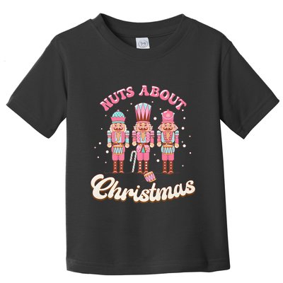 Groovy Cute Nuts About Christmas Funny Christmas Nutcracker Toddler T-Shirt