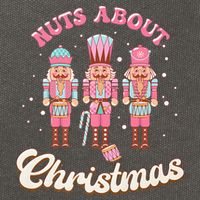 Groovy Cute Nuts About Christmas Funny Christmas Nutcracker Cotton Canvas Backpack
