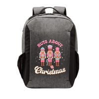 Groovy Cute Nuts About Christmas Funny Christmas Nutcracker Vector Backpack