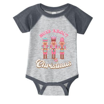 Groovy Cute Nuts About Christmas Funny Christmas Nutcracker Infant Baby Jersey Bodysuit
