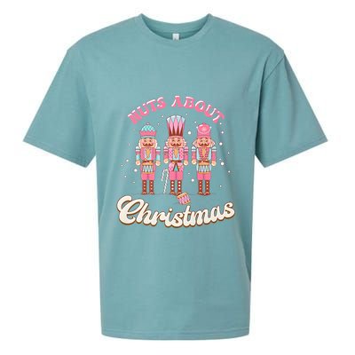 Groovy Cute Nuts About Christmas Funny Christmas Nutcracker Sueded Cloud Jersey T-Shirt