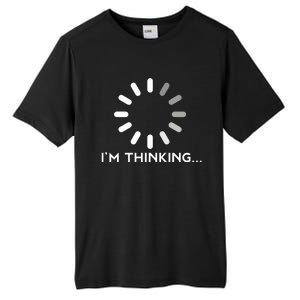 Gaming Computer Nerd Geek Thinking Gamer Tall Fusion ChromaSoft Performance T-Shirt