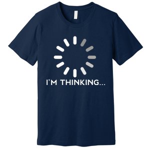 Gaming Computer Nerd Geek Thinking Gamer Premium T-Shirt