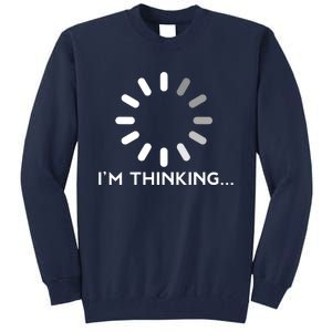 Gaming Computer Nerd Geek Thinking Gamer Tall Sweatshirt