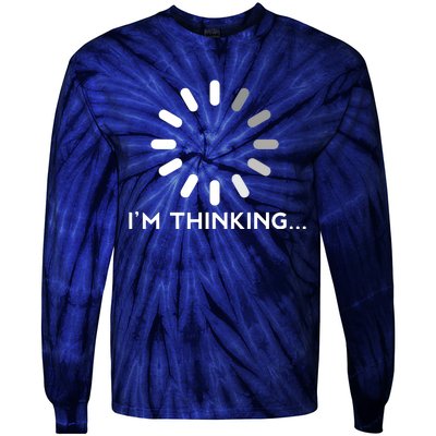 Gaming Computer Nerd Geek Thinking Gamer Tie-Dye Long Sleeve Shirt