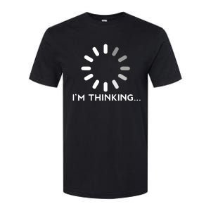 Gaming Computer Nerd Geek Thinking Gamer Softstyle CVC T-Shirt