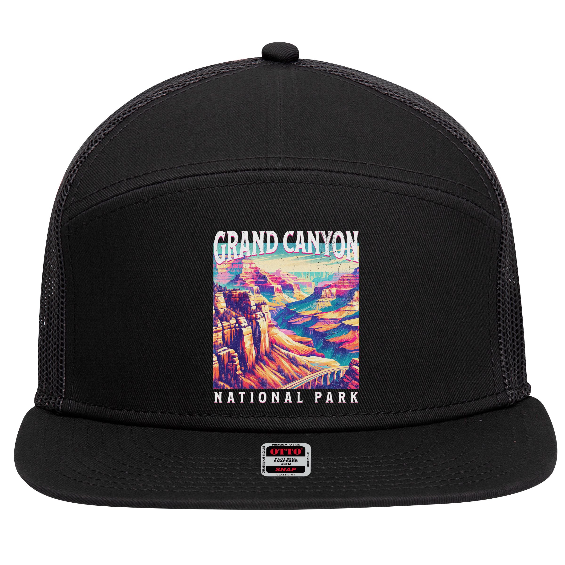 Grand Canyon National Park 7 Panel Mesh Trucker Snapback Hat