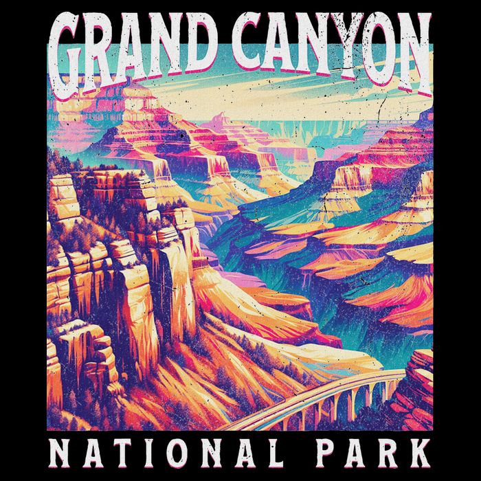 Grand Canyon National Park Flat Bill Trucker Hat