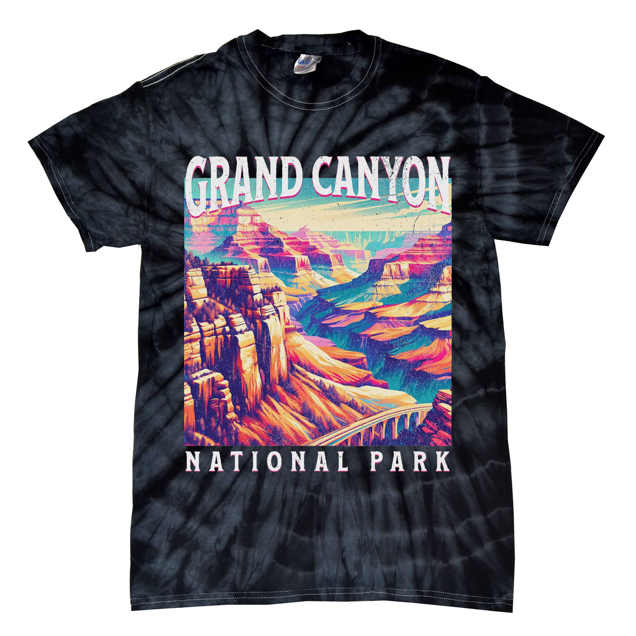 Grand Canyon National Park Tie-Dye T-Shirt