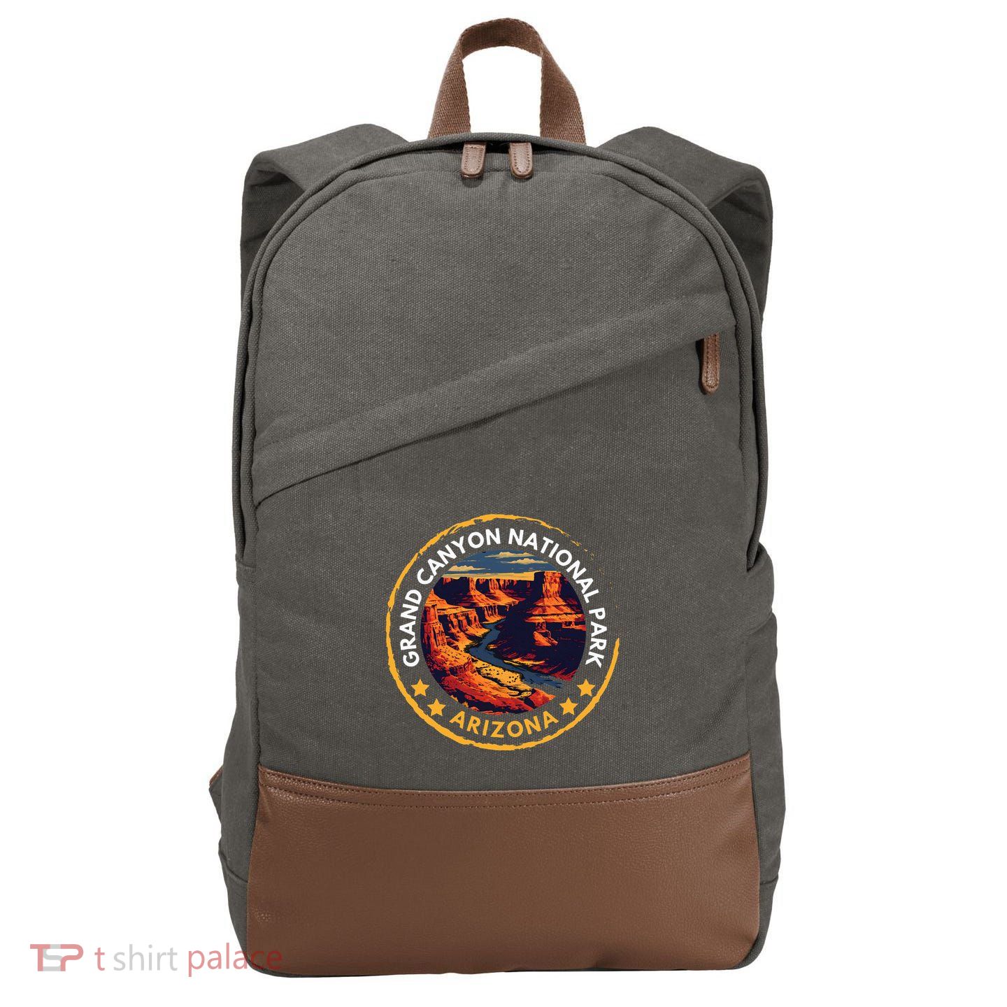 Grand Canyon National Park Road Trip Family Vacation Cotton Canvas Backpack