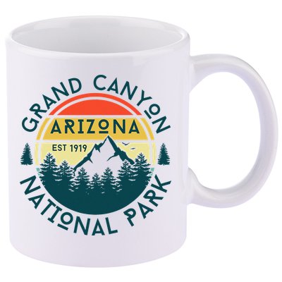 Grand Canyon National Park Arizona Nature Hiking Outdoors 11oz C Handle Ceramic Mug