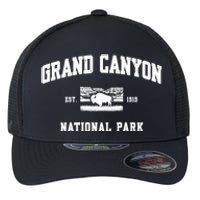 Grand Canyon National Park Sports Text Vintage Retro Bison Flexfit Unipanel Trucker Cap