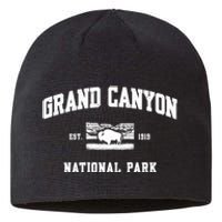 Grand Canyon National Park Sports Text Vintage Retro Bison Sustainable Beanie